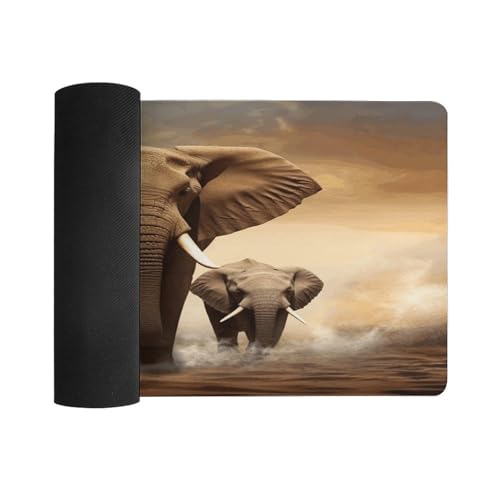 Alfombrilla Elefante para Escritorio Grande Impermeable miniatura 3
