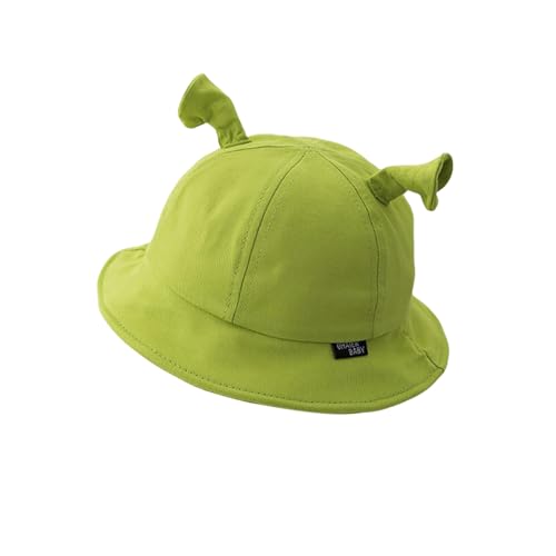 Cute Baseball Cap Hat with Ears for Boys Green Peaked Cap Bucket Hats Docker Caps Funny Costume Caps Fisherman Hat