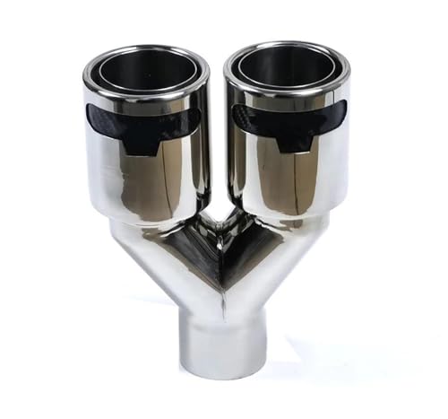 Tuyau d'échappement double embout silencieux voiture modification en acier inoxydable 304
