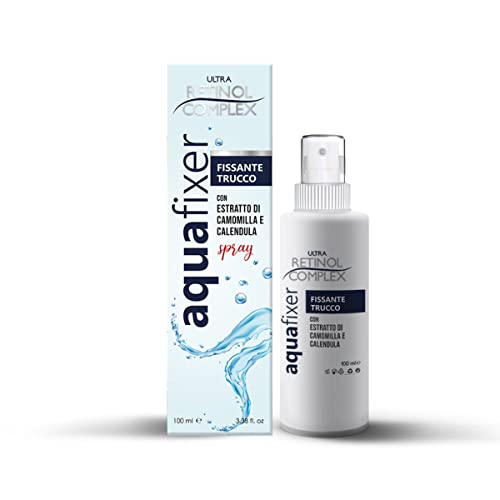 Aqua Fixer – Fijador de maquillaje en spray – Con extracto de manzanilla y caléndula – 100 ml – Ultra Retinol Complex