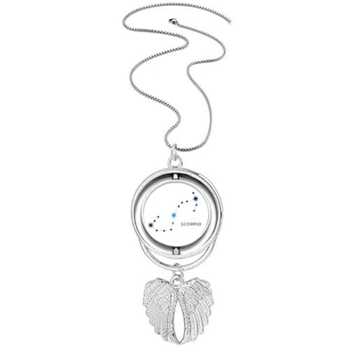 Collier Scorpion ailes d'ange en argent pour femme et homme