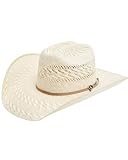 Cody James Unisex Straw Cowboy Hat Ivory 7 5/8