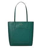 Kate Spade NY Daily Tote Shoulder Bag Saffiano Leather Zip Top Deep Jade Green