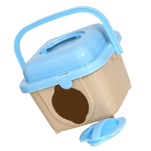 Abaodam Portable Hamster Cage Small Pets Carrying Case Durable Travel Carrier for Hamsters Gerbils and Mice for Outings and Travel Random Color