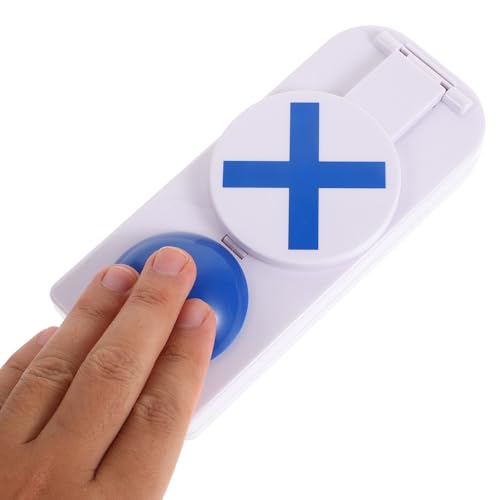 Timbre para programa de juegos y pulsador de sonido azul compacto para concursos 4