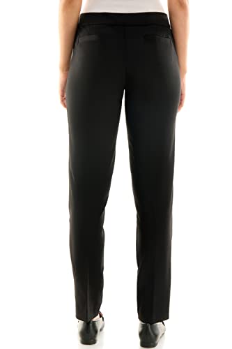 Zac & Rachel Women's Flattering Pull-on Slim Leg Pant with Tummy Control Panel4