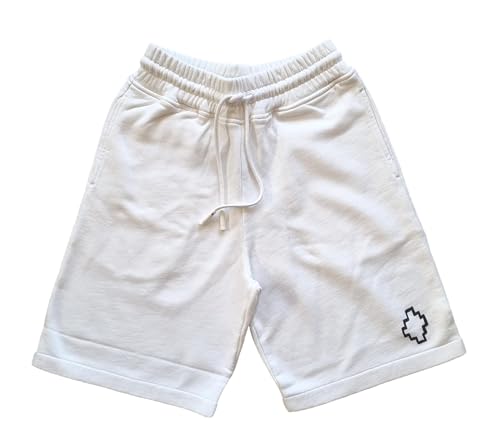 MARCELO BURLON pantaloncini short uomo CMCIO10C99 bianco Tg.XS