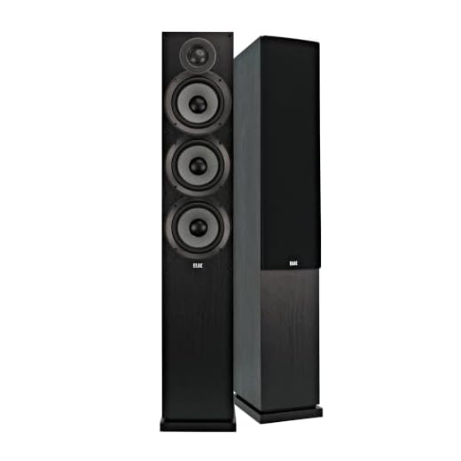 ELAC Debut 2.0 F6.2 Floorstanding Speaker, Black (Each)