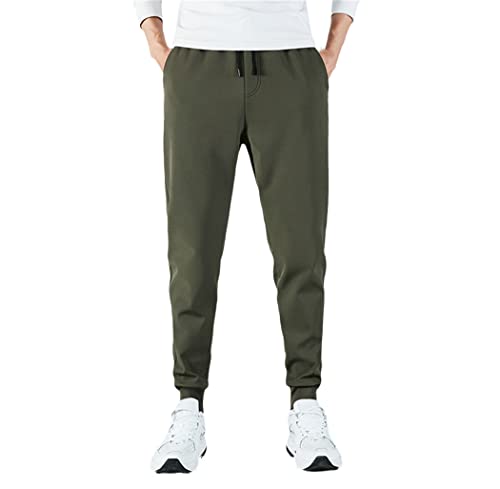 Pantalon de sport homme microélasticité mince automne confortable liberté de mouvement KEHAIOO