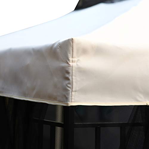 Grand Patio 10X10 Feet Patio Gazebo, Straight Leg Outdoor Canopy With Mosquito Netting，Sturdy Tent For Backyard & Party & Event #TOP4