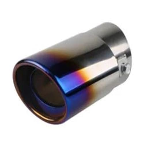 Tuyau d'échappement en acier inoxydable avec embout pot d'échappement bleu réglable 2.5 à 3.3 pouces