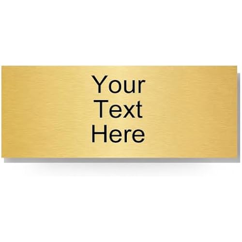 Trophy Plate Name Plate - Custom 3 Lines of Text Engraving