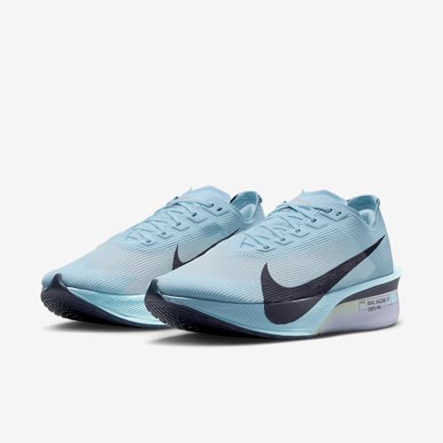 Nike Vaporfly 4 Women's Road Racing Shoes (Glacier Blue/Blue Tint/Amethyst Tint/Gridiron) 5