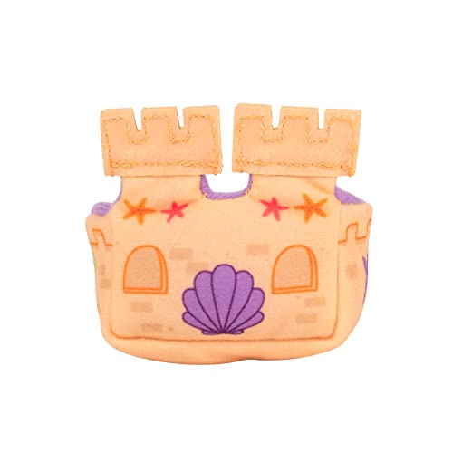 Squishville Mini-Squishmallows Plush Beach Accessory Set - Includes 2-Inch One Sand Castle , One Beach Chair - Irresistibly Soft, Colorful