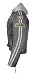Herren Motorradjacke Lederjacke Biker Jacke mit Protektoren Leder Jacke mit Kapuze Leather Jacket Fashion Jacket Custom (DE/NL/SE/PL, Alphanumerisch, L, Regular, Regular, Grau)