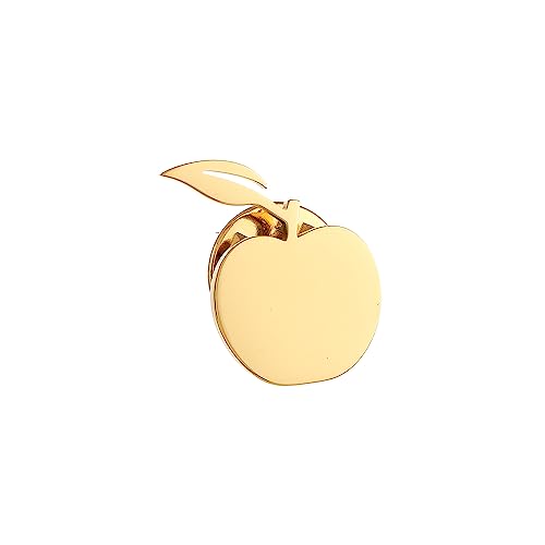 Image of Stainless Steel Dainty Apple Men Brooch Lapel Pins Women Clasp Clips