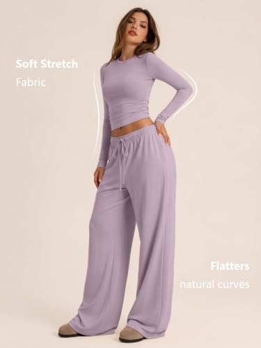 Image of Trendy Queen Women's 2 Piece 2026 Fall Fashion Lounge Set with Pockets