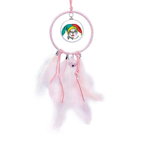 Décor de chambre chat blanc papier écolier, suspension artistique haut de gamme