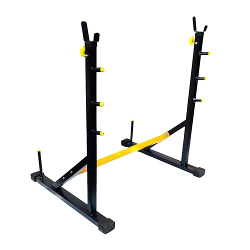 75% OFF on Protoner Blend Joint Squat Stand with Safety Holders Heavy Duty Structure (Black and Yellow) 75% OFF on Protoner Blend Joint Squat Stand with Safety Holders Heavy Duty Structure (Black and Yellow)