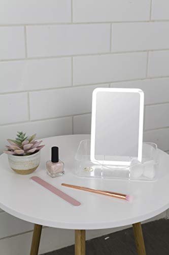 Ex-cell iReflect LED Mirror Aufbewahrungsbox, weiß, 5.47 X 8.07 X 1.77 Cover