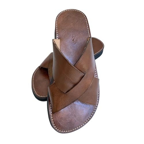Handmade Moroccan Leather Sandals, Timeless Comfort & Style for Men3