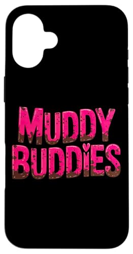 Womans Buddies Muddy Mud Run Mudding Running �K�[���Y �`�[�� ATV �X�}�z�P�[�X iPhone 16 Plus �p
