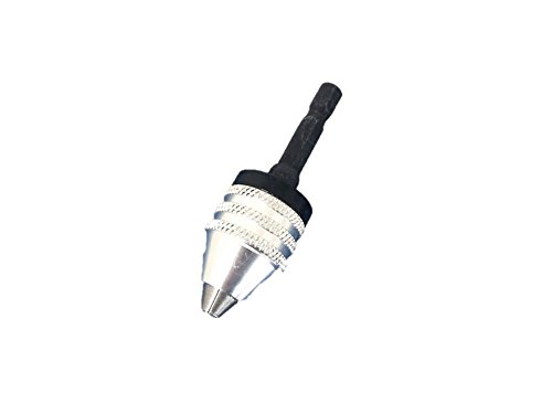 TEMOKeyless Chuck Adapter 1/4 inch (6mm) Hex Shank to Conve