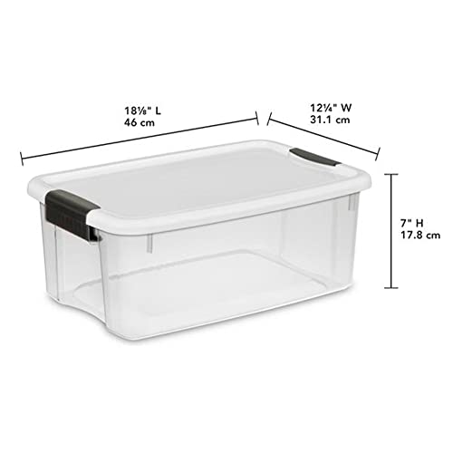 Sterilite Ultra Latch Box, 30 Quart, 6Pack Bundled with 18 Quart, 6 Pack - image 3