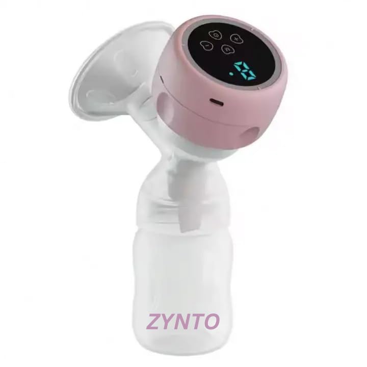 ZYNTO Automatic Electric Breast Pump for Feeding | Wearable Breast Pump for Feeding Mothers | Hands Free Electric Breast Feeding Machine with Rechargeable Battery | Effective & comfortable, Portable & easy to use and clean |