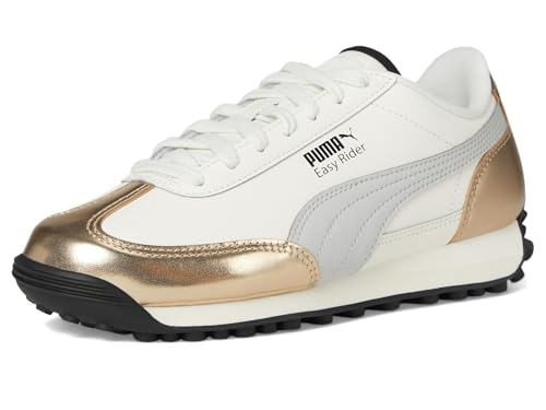 PUMA - - Junioren Easy Rider Mixed Metals Schuhe, Kolorit Warm White/Gold/Glacial Gray/Bla, GröÃŸe: 37.5 EU
