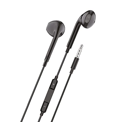 TechOneTech Ear Tech In-Ear Headphones - Built-in Microphone - Mini Jack 3.5 mm - Voice Assistant - 1.2 m Cable Brand