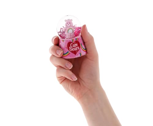 Silver Buffalo Care Bears Mini Light Up Snow Globe│Cheer Bear│3.8 Inches Tall, 45mm (Small)