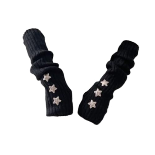 Enakshi® Arm Warmers Thumb Hole Gloves Winter Knitted Mittens Fashion for Women Girls black with star|Clothing Shoes & Accessories | Womens Accessories | Gloves & Mittens - Image 9 thumbnail