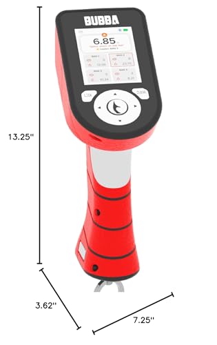 BUBBA Pro Series Smart Fish Scale - Tournament Fishing Tool with Bluetooth & Rechargeable Battery - 3 Modes, Digital Color Screen, 60lb Limit