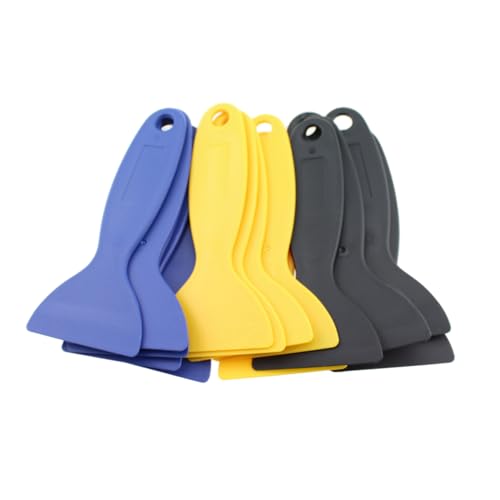 RLECS 15PCS High Toughness Environmentally Friendly Plastic Scraper 134x60mm Bubble