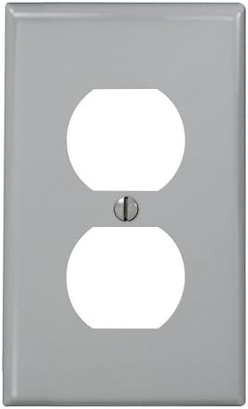 Leviton 80703 Gy 1 Gang Duplex Device Receptacle Wallplate Standard 