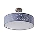 Produktbild Lindby Stoff Deckenlampe rund 50,5 cm, grau Textil-Sternenhimmel 3x E27 max. 60W ohne Leuchtmittel Textil Deckenleuchte Schlafzimmer
