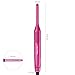 Terviiix Mini Flat Iron and Hair Straightener for Short Hair, Edges, and Pixie Cut - 3/10 Inch Skinny Pencil Straightener for Black Women's Baby Hair, LCD Digital Display, Dual Voltage, Pink