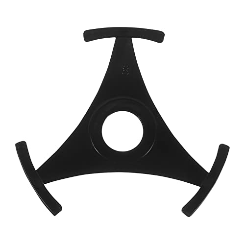 DIYEAH Adattatore Disco Vinile Triangolare 45 Giri Per Giradischi Struttura Resistente e Superficie Liscia, Accessorio Professionale in Plastica Ecologica Nero Per Uso Prolungato