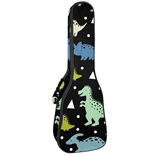 Housse de transport pour ukulélé vecteur dinosaure avec sangle réglable pour ukulélé - Les Beatles, Paul McCartney, John Lennon, RIngo Starr, George Harrison Housse de transport pour ukulélé vecteur dinosaure avec sangle réglable pour ukulélé