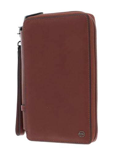 Piquadro Black Square Portafoglio Da Viaggio Cuoio Tabacco