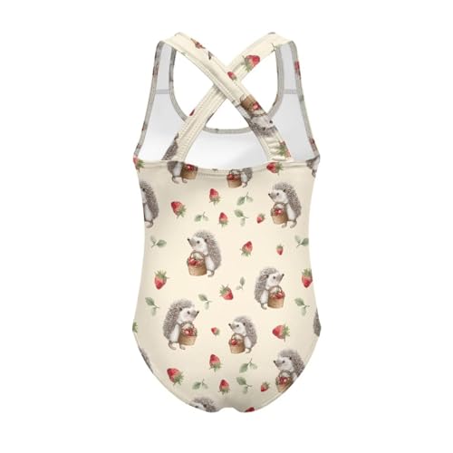 Image of Girls One Piece Swimsuits Quick Dry Beach Bathing Suit Crossback Swimwear 5-14 Years