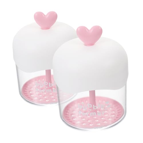 Genérico 2 Piezas Espumador De Espuma Fabricante De Espuma Para Lavado De Cara Dispensador De Espuma Fabricante De Burbujas De Herramientas Del Hogar Vaso De Espuma El Plastico Rosa