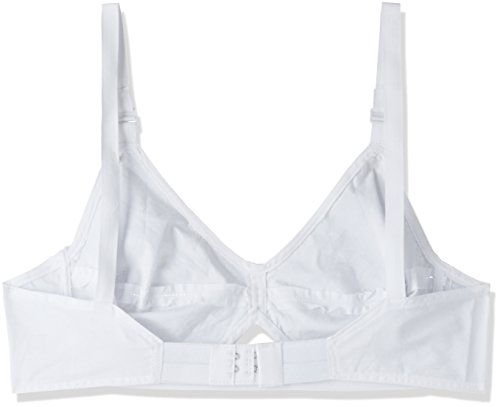 Image of Rupa Cotton Women Softline Butterfly Non-Wired Bra (Shalinidh Wht 40B) Pack Of 3, White