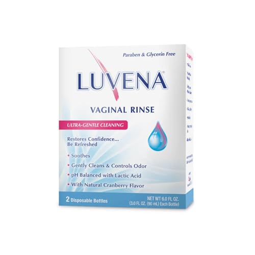 LUVENA Feminine Rinse for Women - Gentle Daily Intimate Rinse - pH Balanced Internal Cleanse - Paraben Free, Glycerin Free - Odor Control and Freshness - 2 Pack, 3oz Bottles