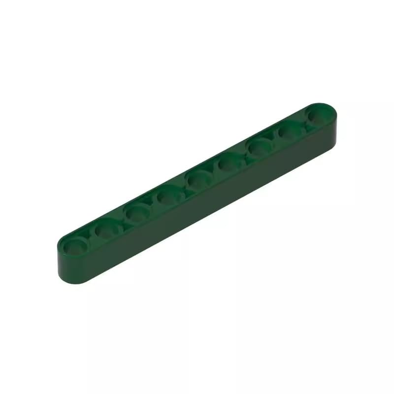 XYEIUGO GDS-666 40490 Technic Beam 1x9 Thick, Dark Green, 50 PCS