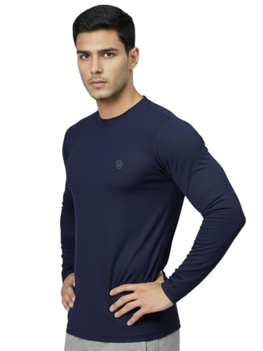CHKOKKO Men's Polyester Regular Fit Sports Gym Full Sleeves T-Shirt