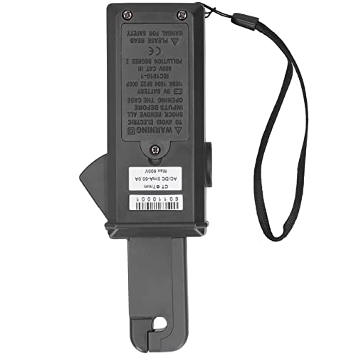 Medidor de pinza amperimétrica de fuga FLEXMAN Digital AC DC, comprobador de corriente de fuga, rango 0mA a 60.0A, alta precisión para medir corriente de fuga AC y DC miniatura 6