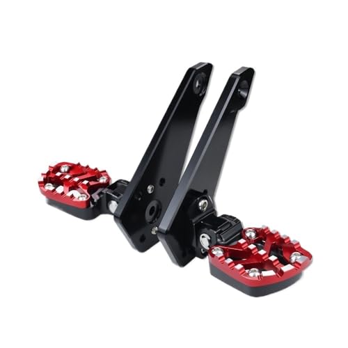 Pédale passager XADV 750 pliable rouge pour soulager la fatigue en voyage