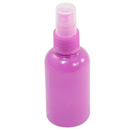Botella plástica con spray transparente fucsia 75ml miniatura 1